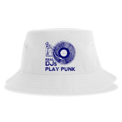 Real Djs Play Punk For Punk Dj Punk Sustainable Bucket Hat