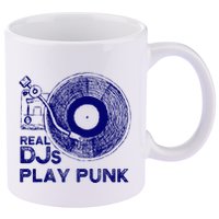 Real Djs Play Punk For Punk Dj Punk 11oz C Handle Ceramic Mug