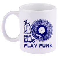 Real Djs Play Punk For Punk Dj Punk 11oz C Handle Ceramic Mug