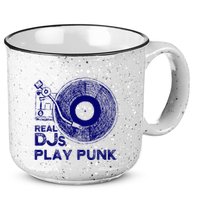 Real Djs Play Punk For Punk Dj Punk 15oz Campfire Ceramic Mug