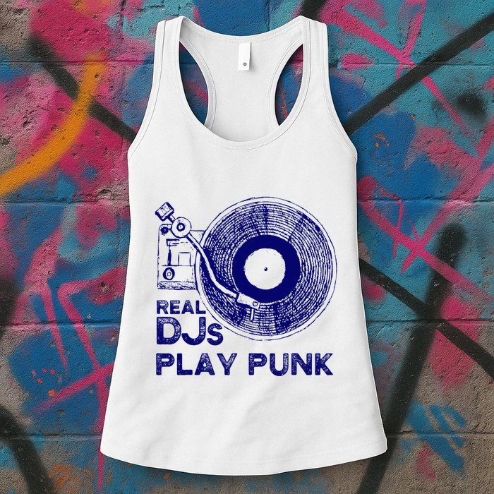 Real Djs Play Punk For Punk Dj Punk Womens Tank Top