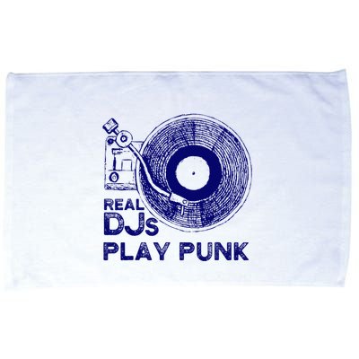 Real Djs Play Punk For Punk Dj Punk Microfiber Hand Towel