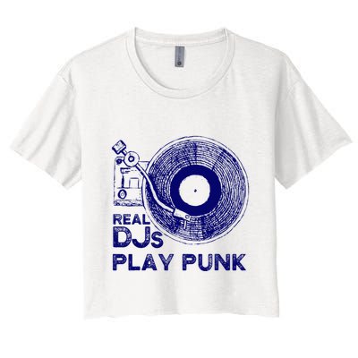 Real Djs Play Punk For Punk Dj Punk Crop Top