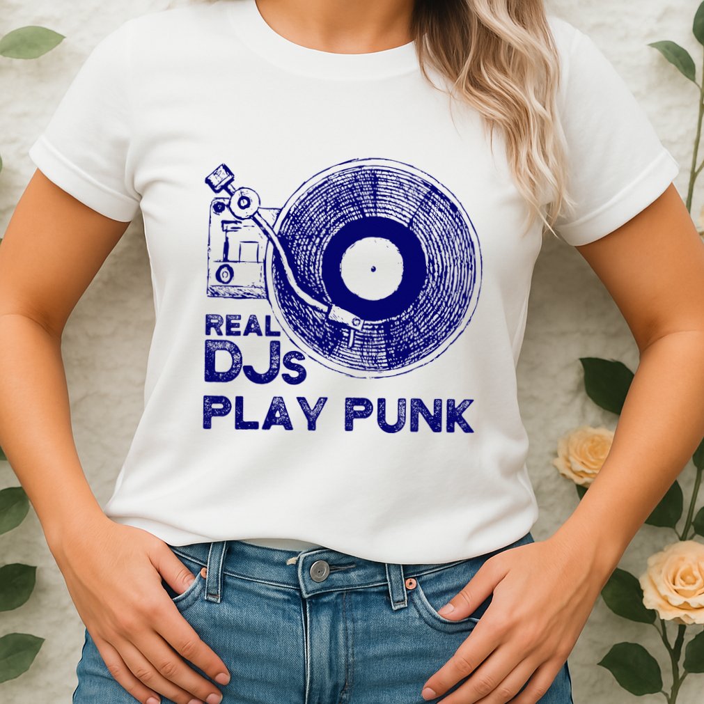 Real Djs Play Punk For Punk Dj Punk Womens T-Shirt