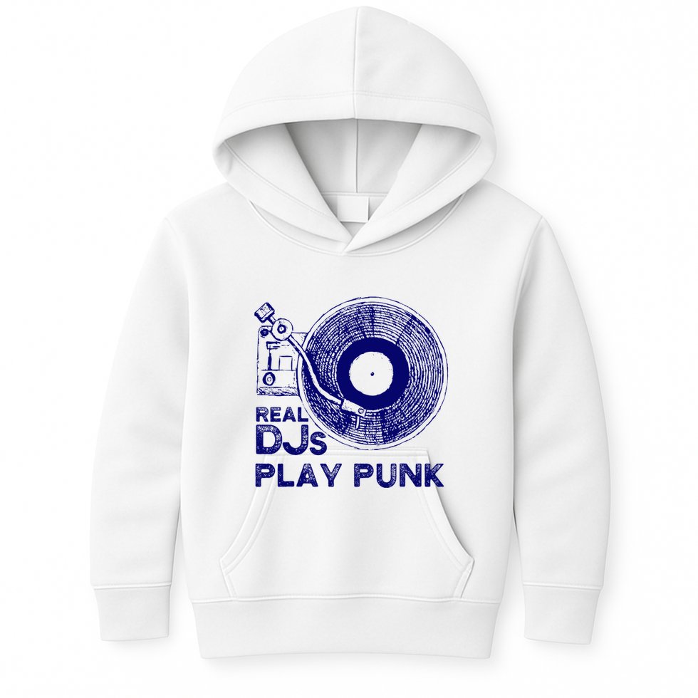 Real Djs Play Punk For Punk Dj Punk Kids Hoodie