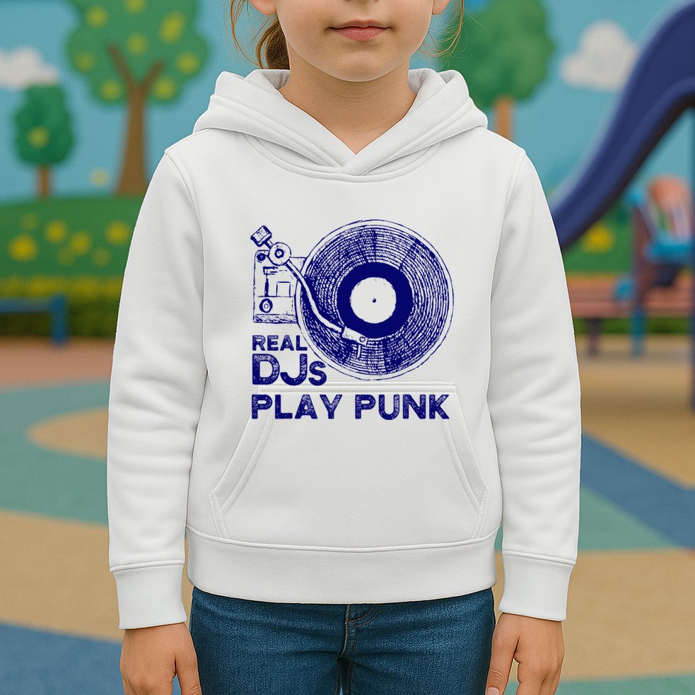 Real Djs Play Punk For Punk Dj Punk Kids Hoodie