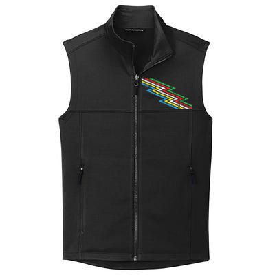 Retro Disability Pride Flag Disabled Pride Month Awareness Collective Smooth Fleece Vest