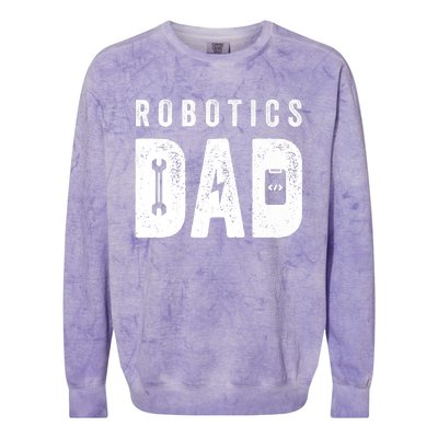 Robotics Dad Premium Colorblast Crewneck Sweatshirt