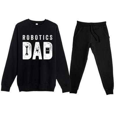 Robotics Dad Premium Premium Crewneck Sweatsuit Set