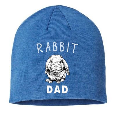 Rabbit Dad Pet Animal Bunny Papa Cute Gift Sustainable Beanie