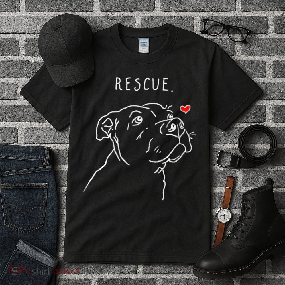 Rescue Dog, Pitbull Drawing, Rescue Mom, Adopt Don't Shop Tall T-Shirt