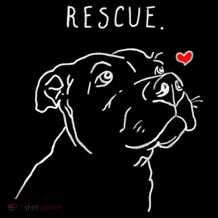 Rescue Dog, Pitbull Drawing, Rescue Mom, Adopt Don't Shop Tall T-Shirt