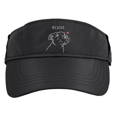 Rescue Dog, Pitbull Drawing, Rescue Mom, Adopt Don't Shop Adult Drive Performance Visor