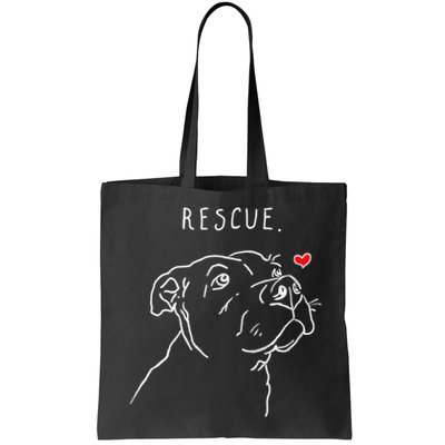 Rescue Dog, Pitbull Drawing, Rescue Mom, Adopt Don't Shop Bag