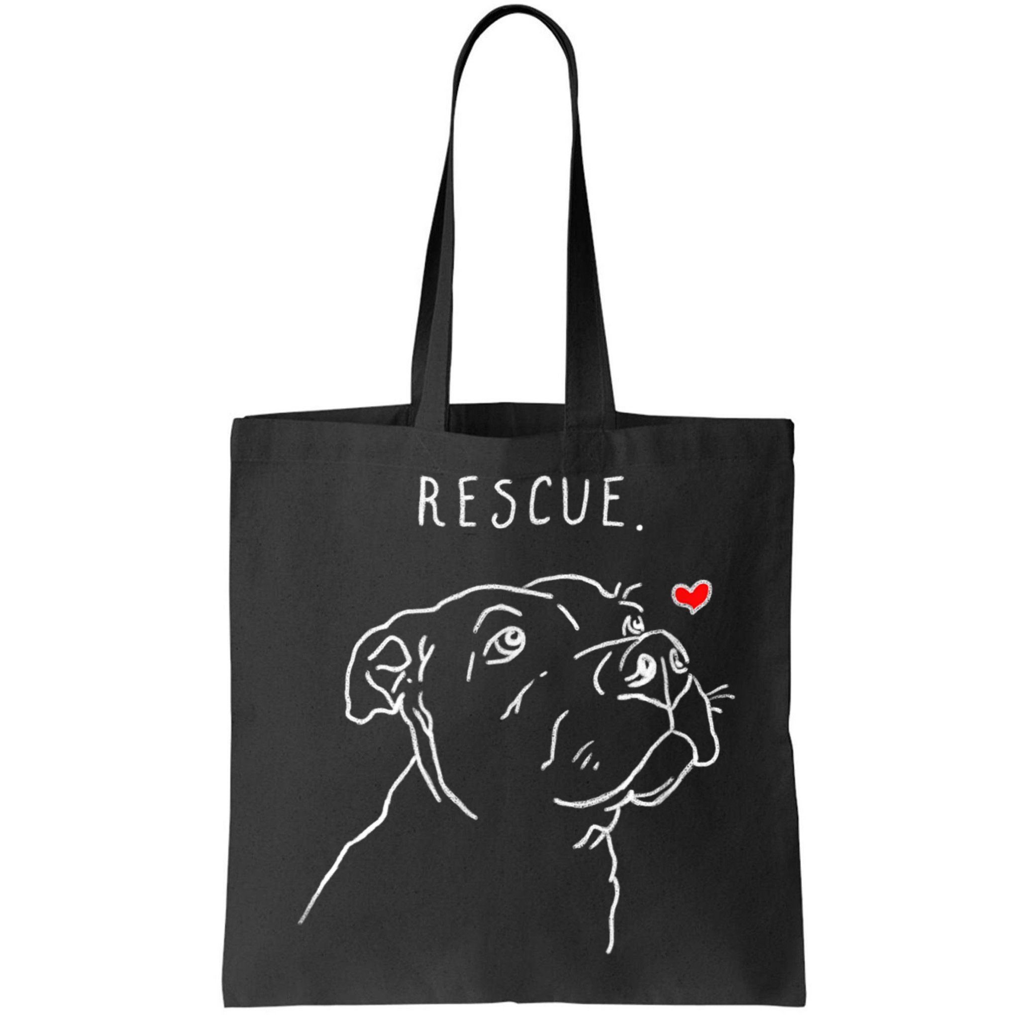 Rescue Dog, Pitbull Drawing, Rescue Mom, Adopt Don't Shop Bag