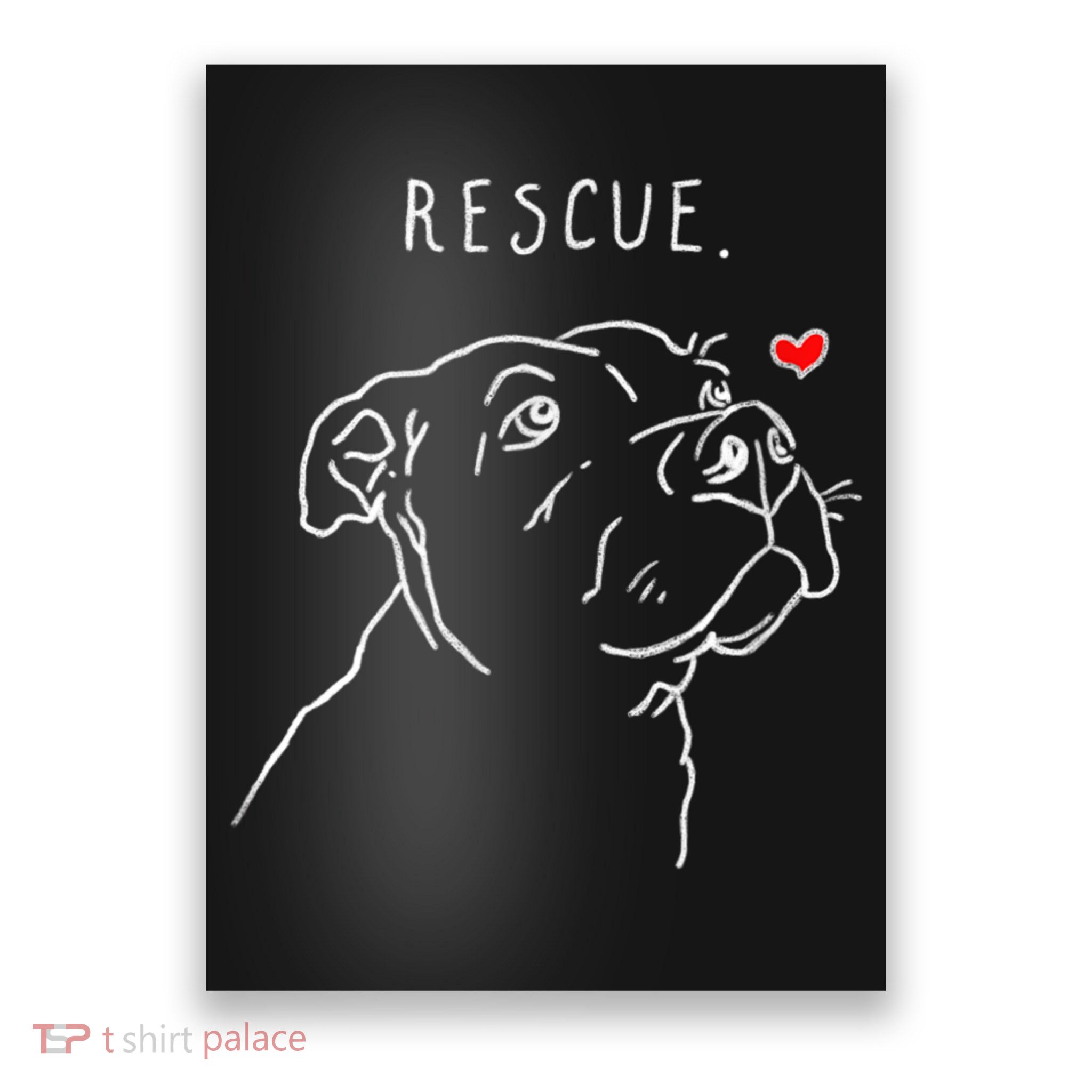 Rescue Dog, Pitbull Drawing, Rescue Mom, Adopt Don't Shop Poster