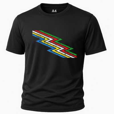 Retro Disability Pride Flag Awareness Performance Shirt
