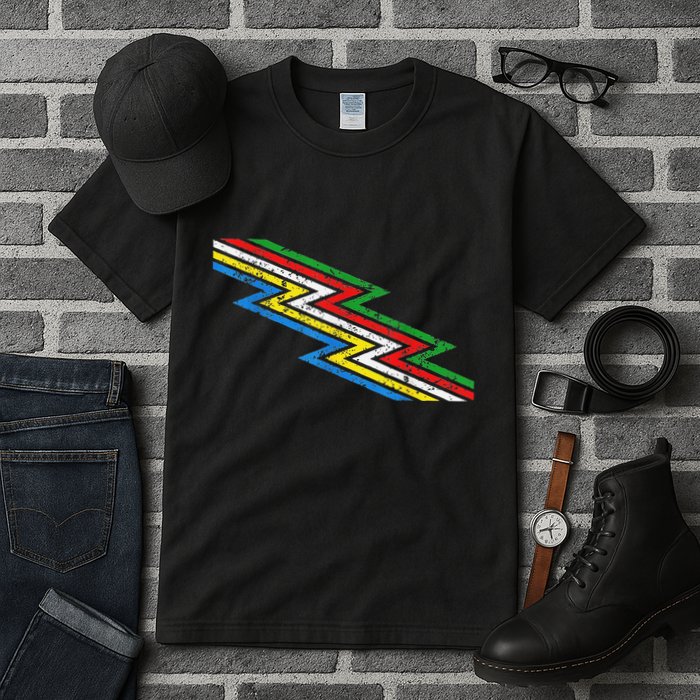 Retro Disability Pride Flag Awareness Tall T-Shirt