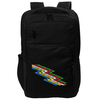 Retro Disability Pride Flag Awareness Impact Tech Backpack