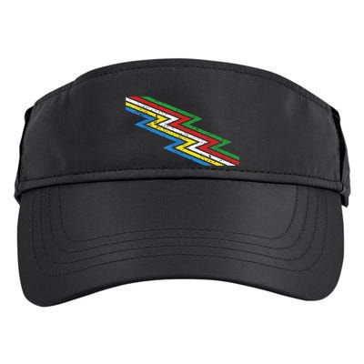 Retro Disability Pride Flag Awareness Adult Drive Performance Visor