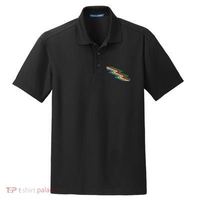 Retro Disability Pride Flag Awareness Dry Zone Grid Polo
