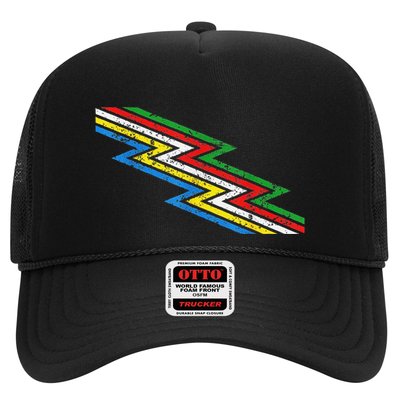 Retro Disability Pride Flag Awareness Trucker Hat