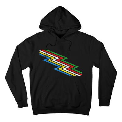 Retro Disability Pride Flag Awareness Tall Hoodie