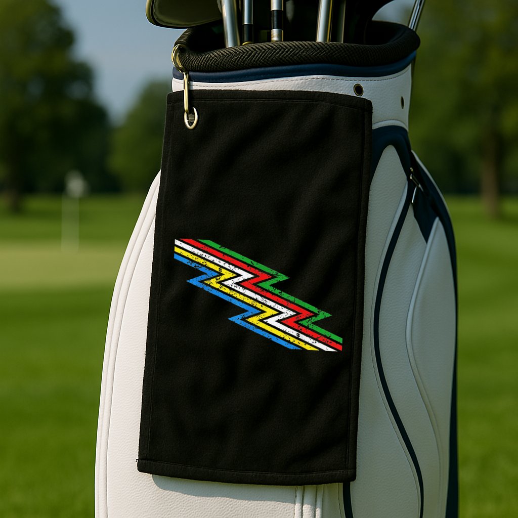 Retro Disability Pride Flag Awareness Golf Towel