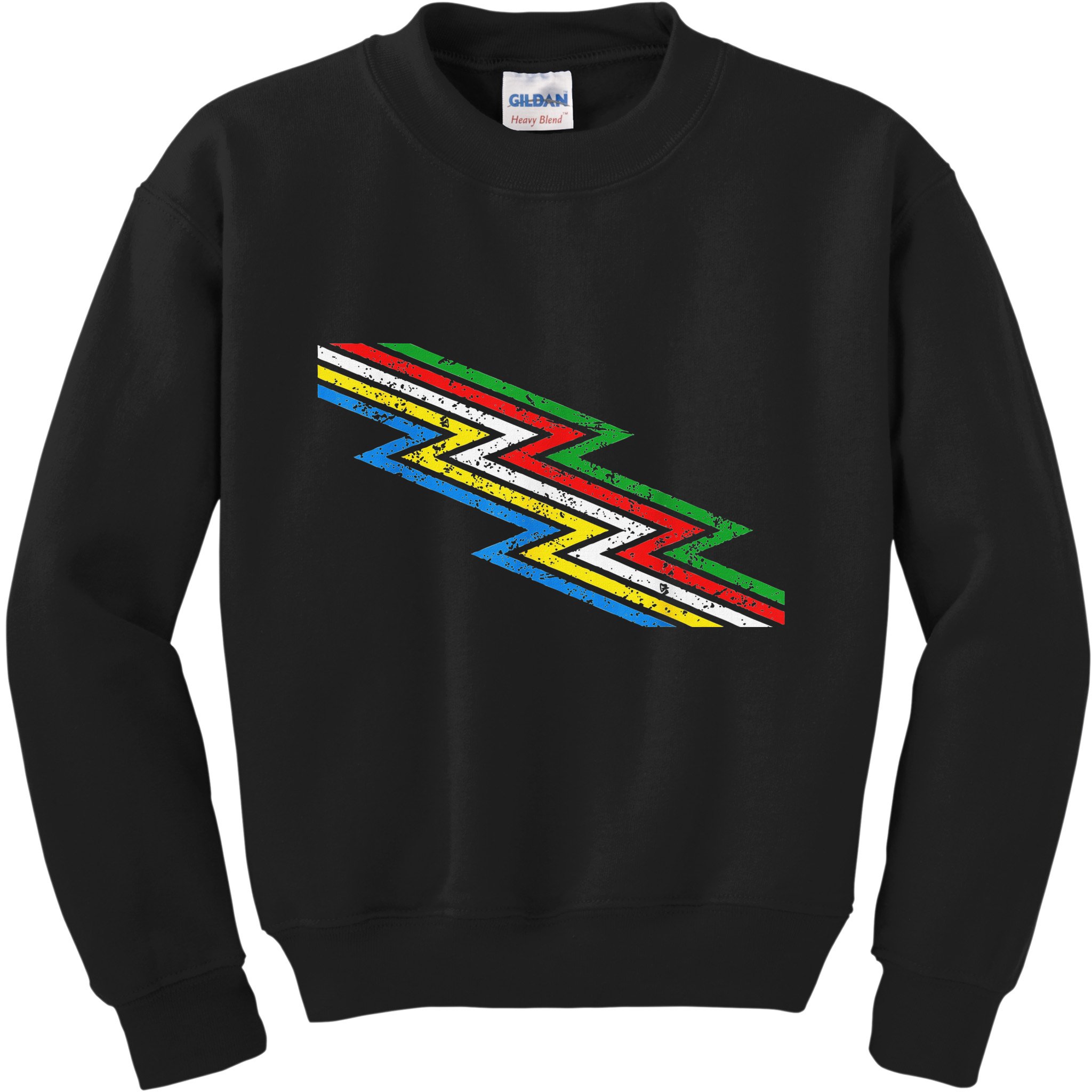 Retro Disability Pride Flag Awareness Kids Sweatshirt