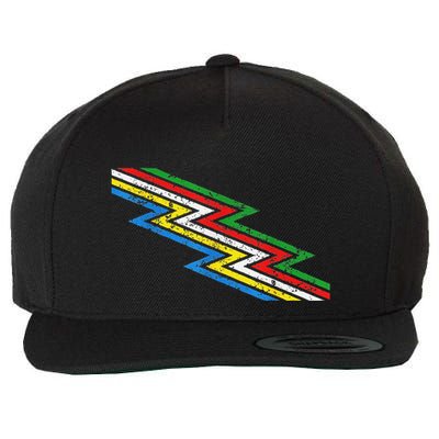 Retro Disability Pride Flag Awareness Wool Snapback Cap