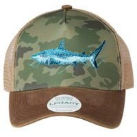Retro Digital Polygon Shark Legacy Tie Dye Trucker Hat