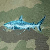 Retro Digital Polygon Shark Legacy Tie Dye Trucker Hat