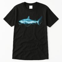 Retro Digital Polygon Shark Tall T-Shirt