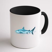 Retro Digital Polygon Shark Mug