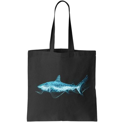 Retro Digital Polygon Shark Bag