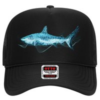 Retro Digital Polygon Shark Hat