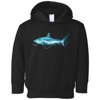 Retro Digital Polygon Shark Toddler Hoodie