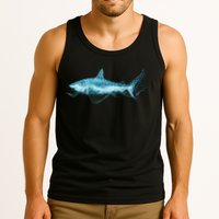 Retro Digital Polygon Shark Tank Top