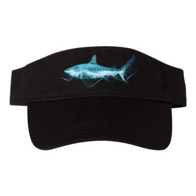Retro Digital Polygon Shark Visor
