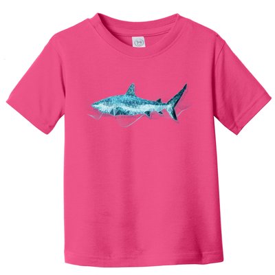 Retro Digital Polygon Shark Toddler T-Shirt