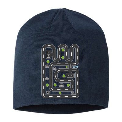 Racing Dad Play Car Race On Dad Sustainable Beanie