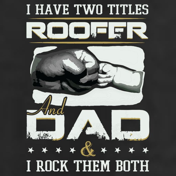 Roofer Dad Quote Design Roofing Apparel 7 Panel Mesh Trucker Snapback Hat