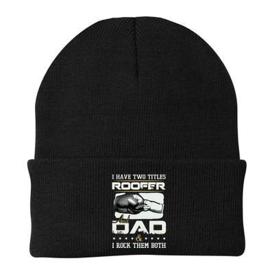 Roofer Dad Quote Design Roofing Apparel Beanie