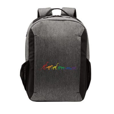 Rainbow Dinosaur Queer T Rex Fossil Skeletons Lgbt Pride Gift Vector Backpack
