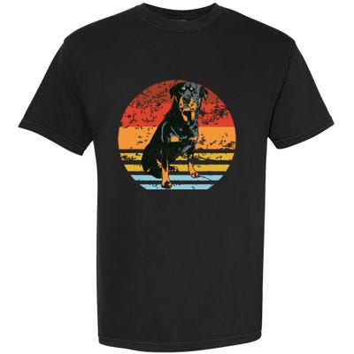 Rottweiler Dogs Retro Style Rottie Cool Cute Pet Doglover Garment-Dyed Heavyweight T-Shirt