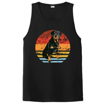 Rottweiler Dogs Retro Style Rottie Cool Cute Pet Doglover PosiCharge Competitor Tank