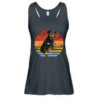 Rottweiler Dogs Retro Style Rottie Cool Cute Pet Doglover Ladies Essential Flowy Tank