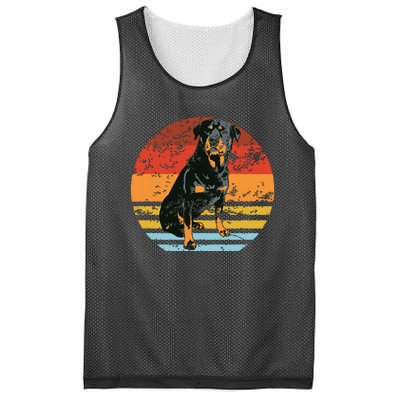 Rottweiler Dogs Retro Style Rottie Cool Cute Pet Doglover Mesh Reversible Basketball Jersey Tank