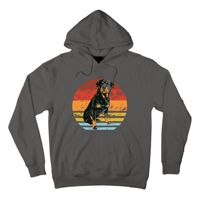 Rottweiler Dogs Retro Style Rottie Cool Cute Pet Doglover Tall Hoodie