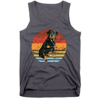 Rottweiler Dogs Retro Style Rottie Cool Cute Pet Doglover Tank Top